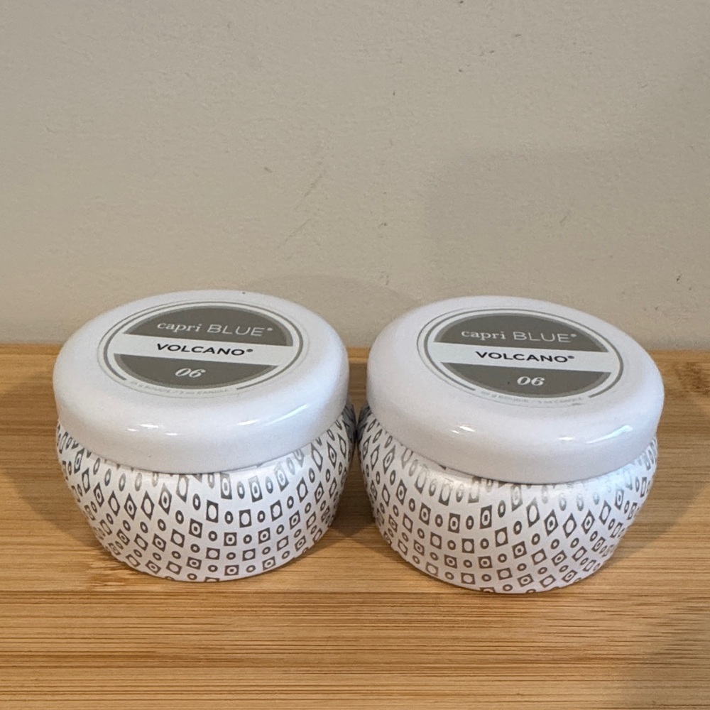 Capri Blue Volcano Candle Set twoCapri Blue Volcano Scented Mini Tin Jar (3 oz)